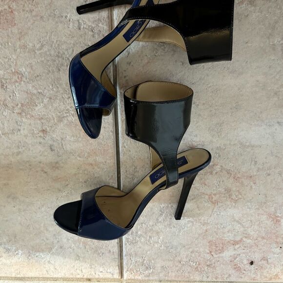 Jimmy Choo for h&m cuff sandals open toe dress shoes colorblock heels collab y2k - Picture 5 of 5